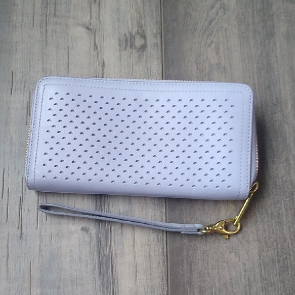 Fossil Women's Light Purple Wallet with Gold Accents - Picture 6 of 10